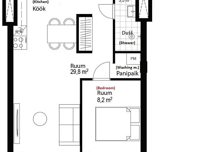 Apartment Modern In Tallinn, Telliskivi Tallinn